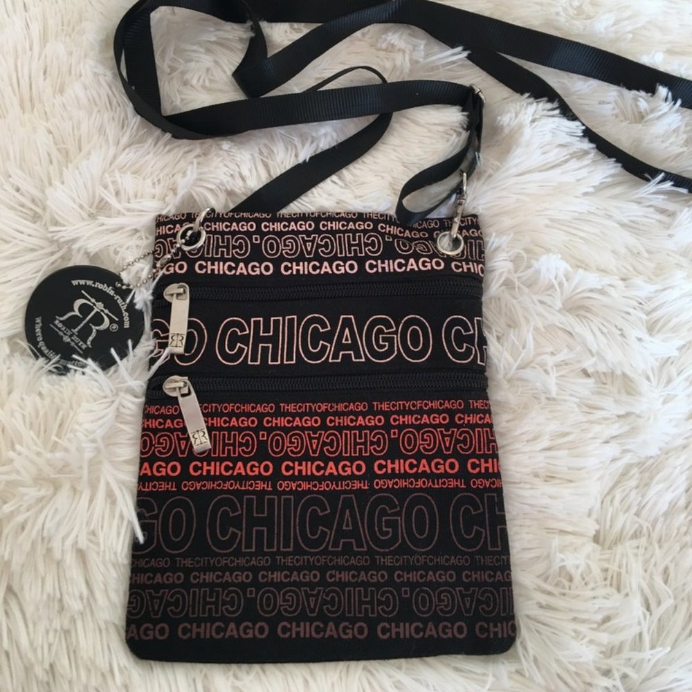 Robin Ruth Chicago Crossbody Bag Zippers